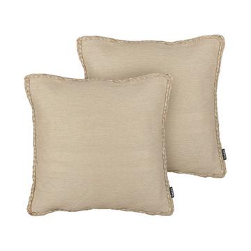 Lot de 2 coussins décoratifs en Jute Boho ELLIOTTIA