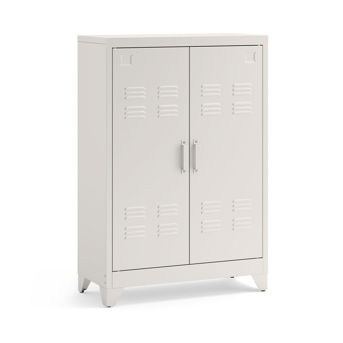 La Redoute Intérieurs Armoire basse 2 portes en métal acier  