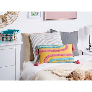 Beliani Lot de 2 coussins décoratifs en Coton Moderne DOLICHOS  