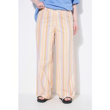 Pantaloni con taglio della gamba ampio, fiocco e righe