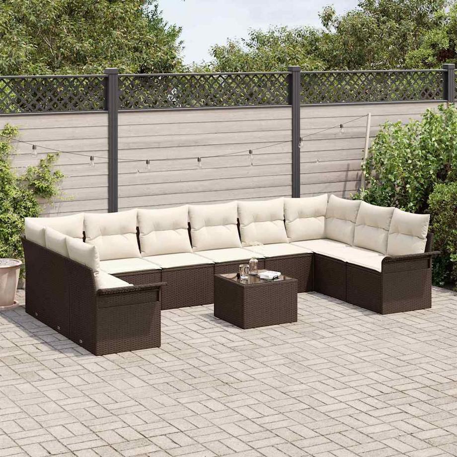 VidaXL Set di divani modulari Polyrattan  