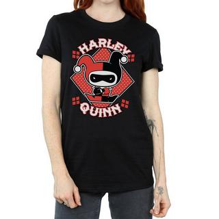 Harley Quinn Harley Quinn Chibi Abzeichen Kurzarm T-Shirt  