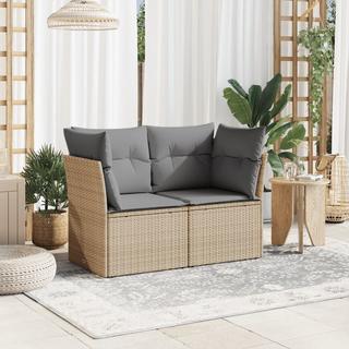 VidaXL Canapé de jardin rotin synthétique  