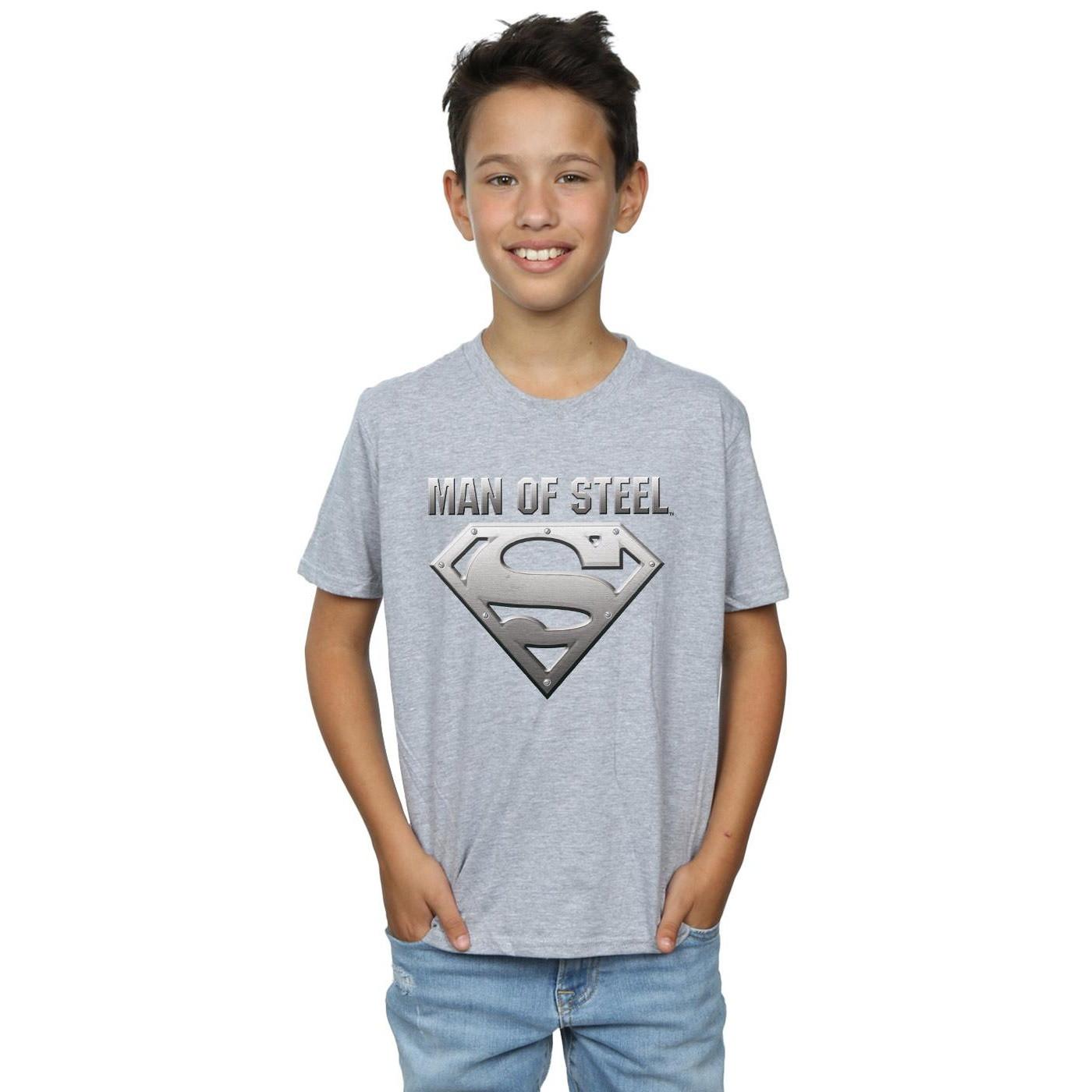 DC COMICS  Superman Man Of Steel Shield TShirt 