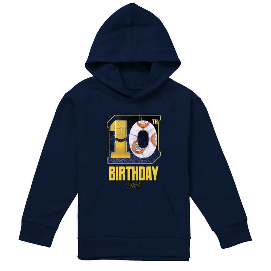 Felpa Con Cappuccio 10° Compleanno C3po Bb8