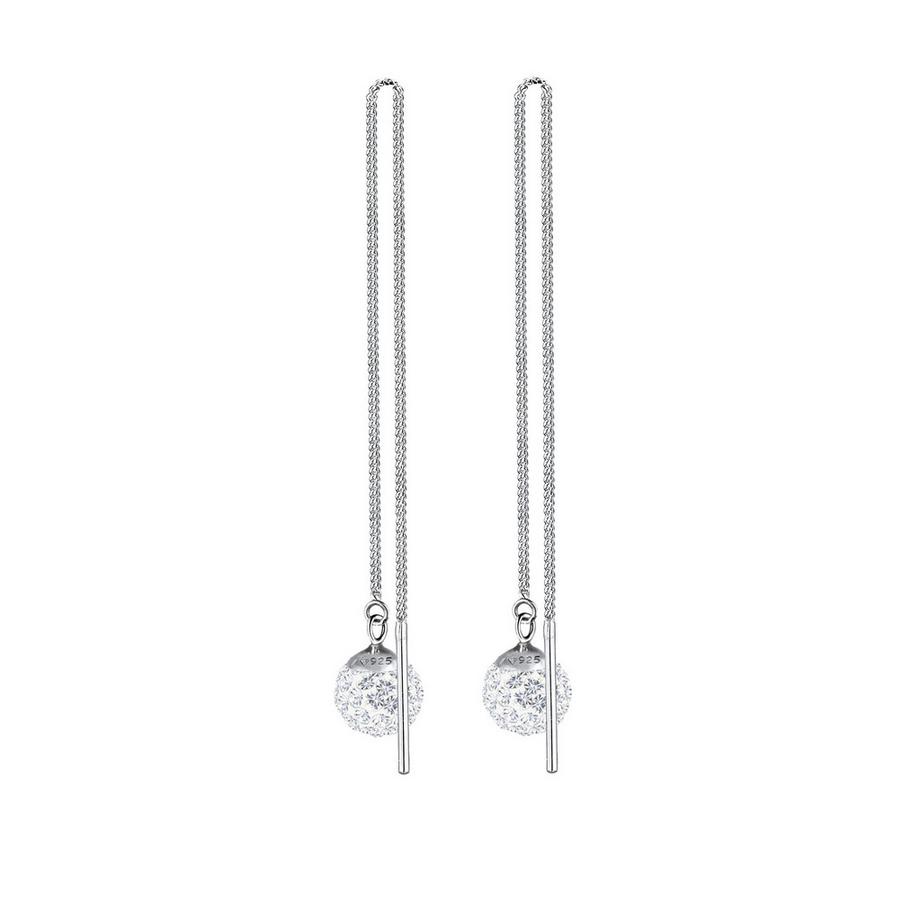 Elli  Ohrringe Hänger Kugel Kristalle 