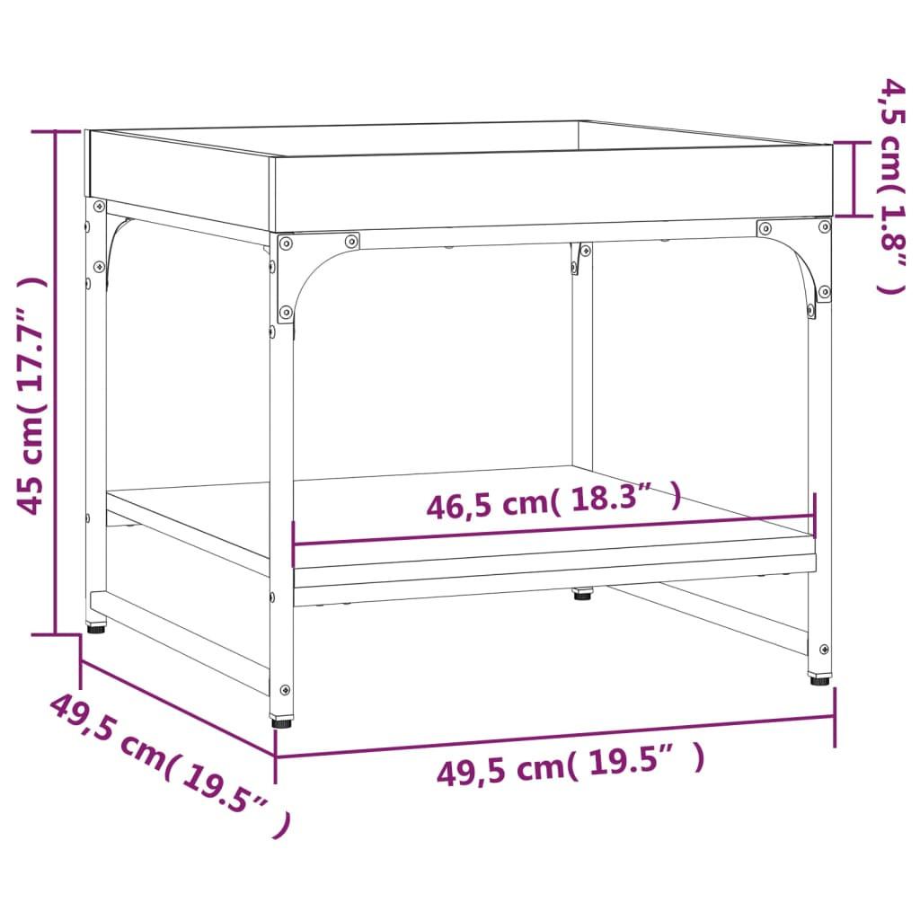 VidaXL Table basse bois d'ingénierie  