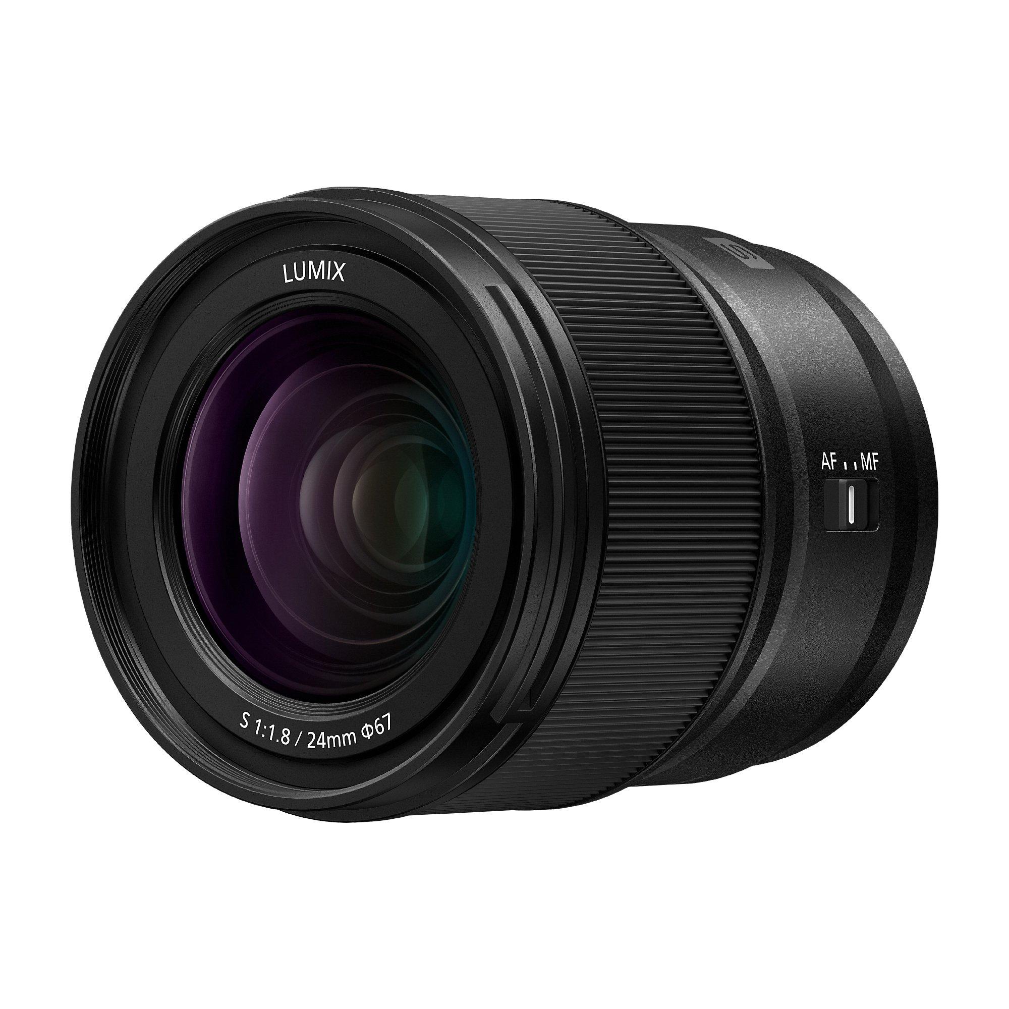 Panasonic  Objectif hybride  Lumix S 24mm f/1.8 Noir 