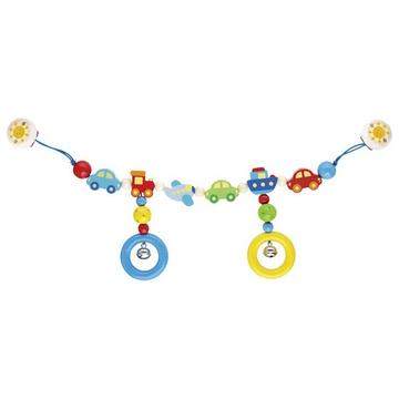 Goki Pram chain vehicles with clips giocattolo da appendere per bambini
