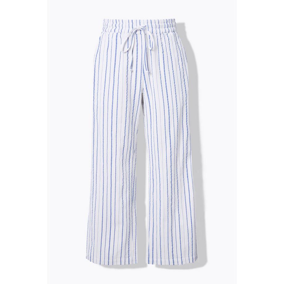 Studio Untold Pantaloni Crêpe Gamba Larga Righe  