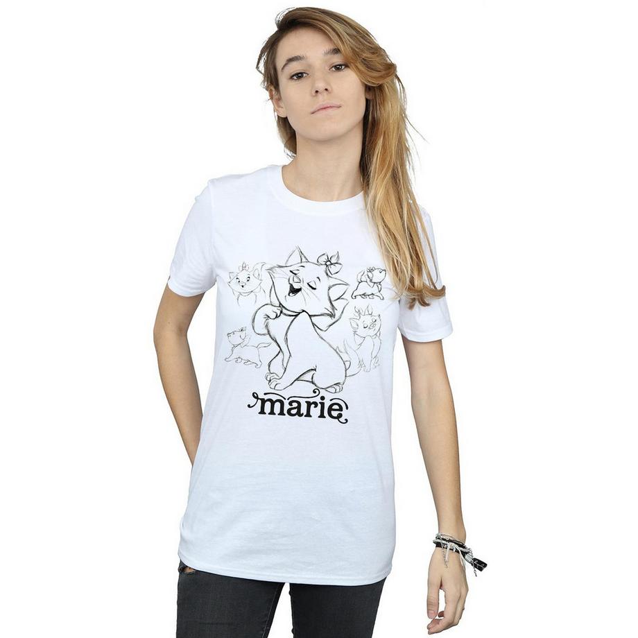 Disney Marie T-Shirt Stampata  