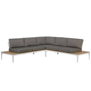 Beliani Set lounge pour jardin en Bois synthétique Moderne POSITANO  