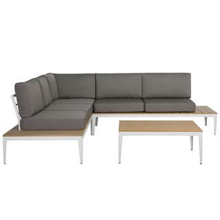 Beliani Set lounge pour jardin en Bois synthétique Moderne POSITANO  