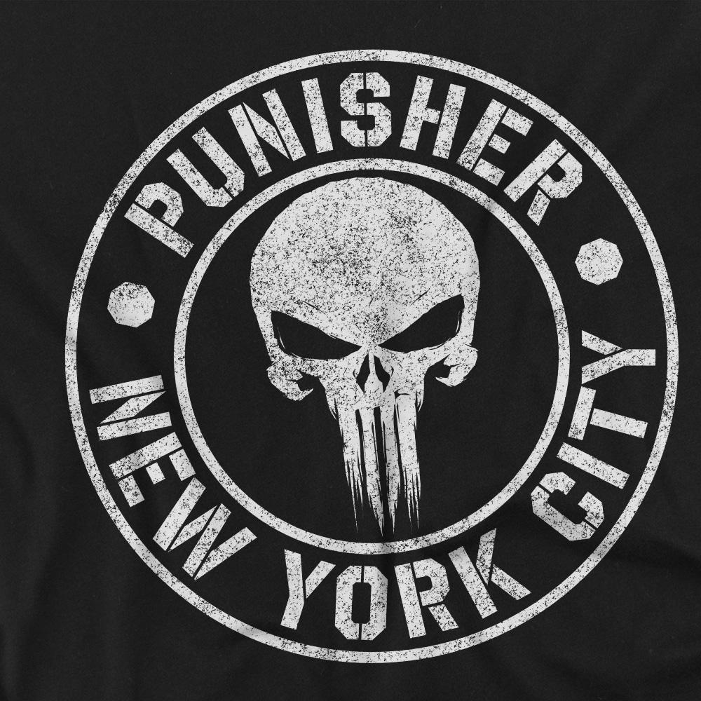 The Punisher Punisher New York City T-Shirt a Maniche Lunghe  