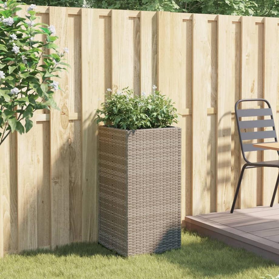 VidaXL Jardinière rotin synthétique  
