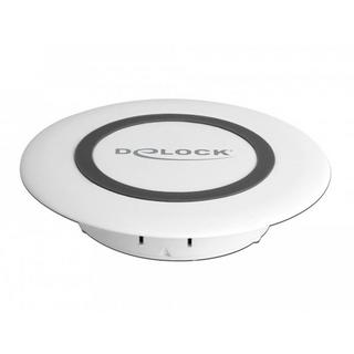 DeLock  65918 Ladegerät für Mobilgeräte Smartphone Weiß USB Kabelloses Aufladen Schnellladung Indoor 