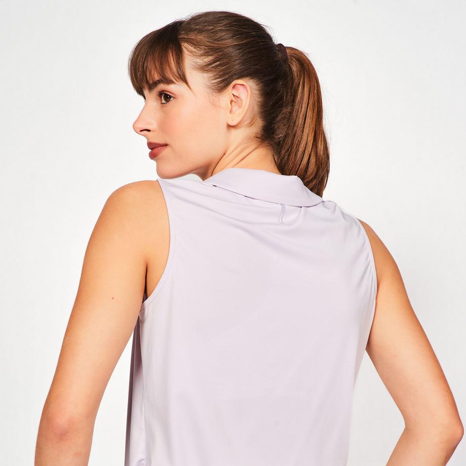 INESIS  Polo de golf sans manches femme polyester 