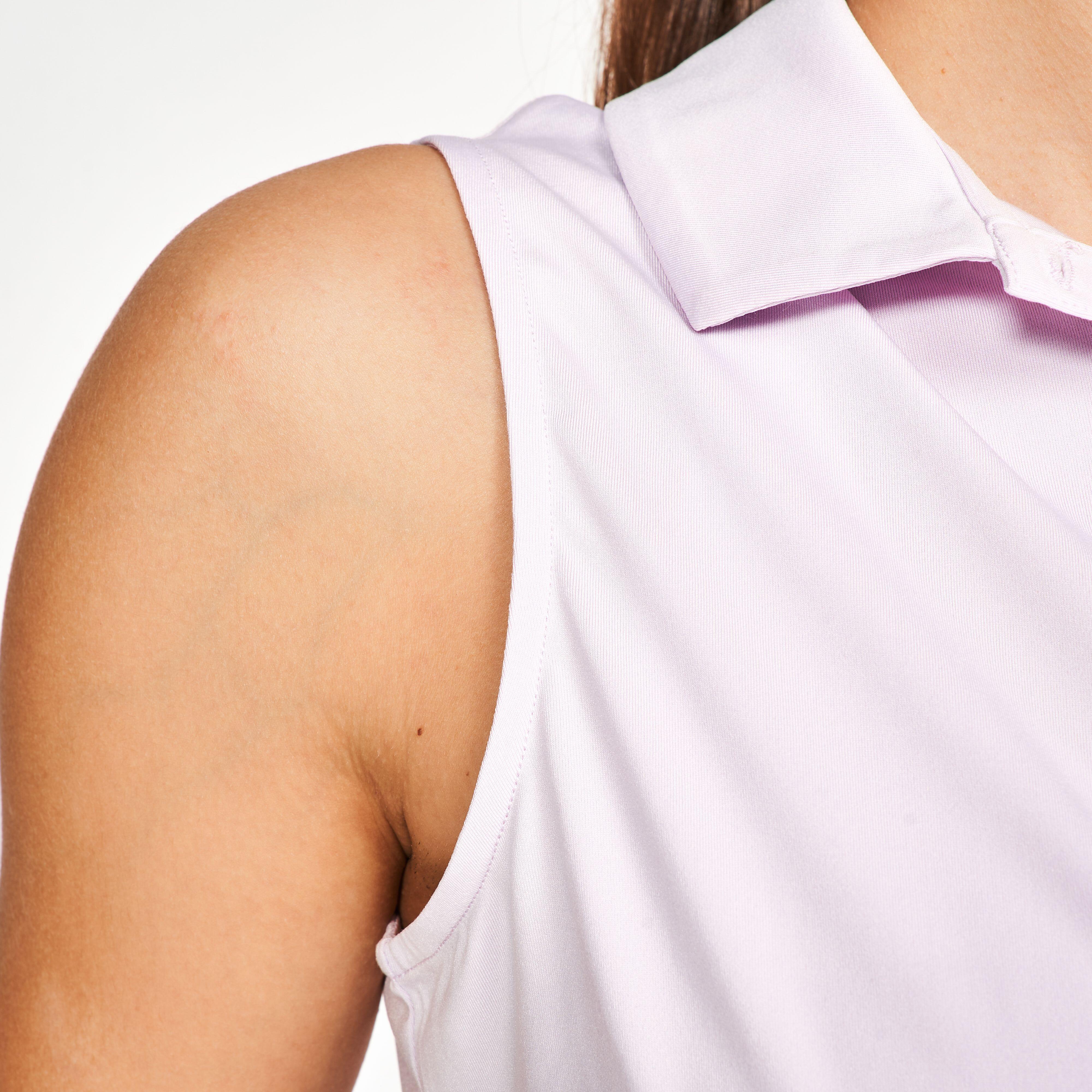 INESIS  Polo da golf donna senza maniche poliestere 