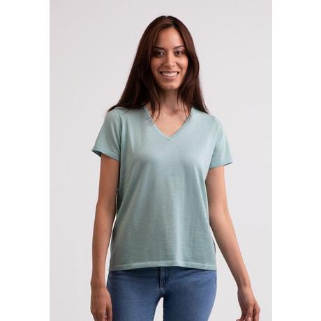 CASH-MERE.CH T-Shirt Maniche Corte Scollo a V  