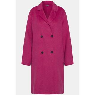 Ulla Popken Cappotto effetto lana doppiopetto revers  
