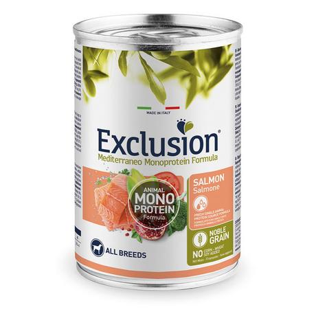 Exclusion  Mediterraneo Cane Adulto Tutte le Razze Salmone - Multipack 
