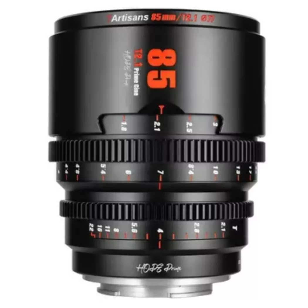 7ARTISANS - 7Artisans 85mm T2.1 Prime Cine (Fuji X) Schwarz, 85 mm