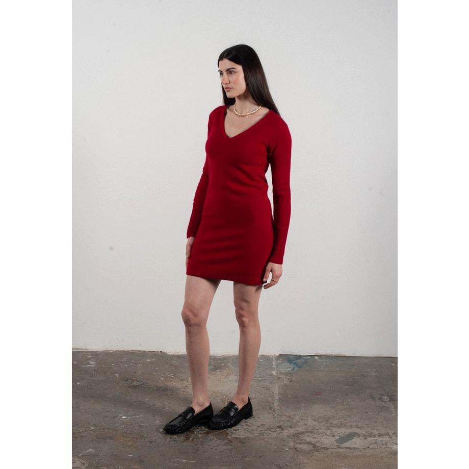 Studio Cashmere8  Robe col V femme en cachemire - LILLY 10 