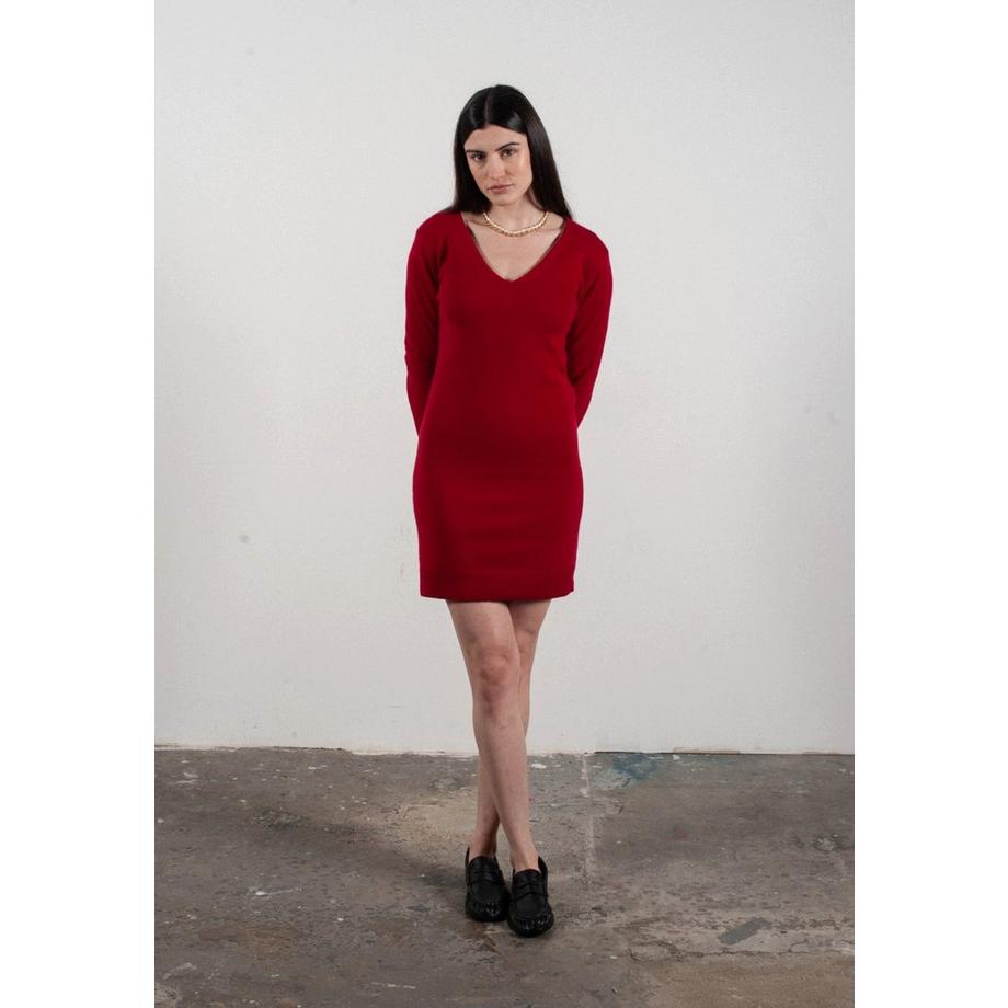 Studio Cashmere8  Robe col V femme en cachemire - LILLY 10 