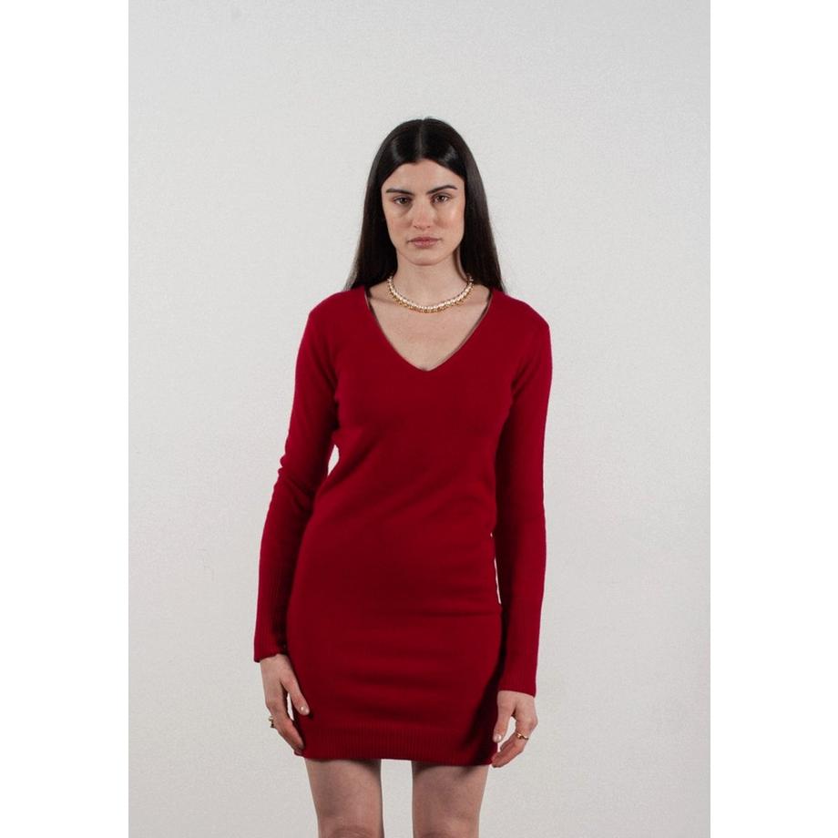 Robe col V femme en cachemire - LILLY 10