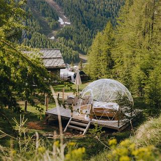 Geschenkidee  Übernachtung in der Bubble Suite - inkl. Frühstück, in Saas-Fee (für 2 Personen) 