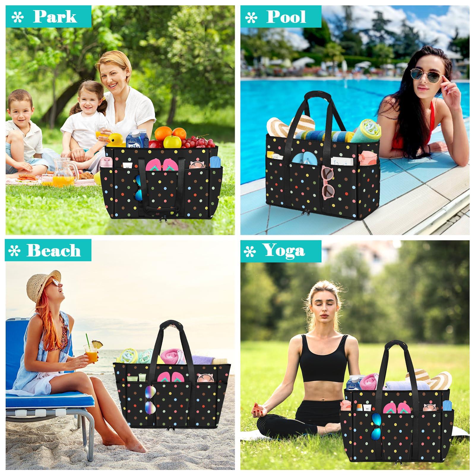 Only-bags.store Grande Borsa da Spiaggia Leggera Borsa da Piscina  