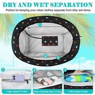 Only-bags.store Grande Borsa da Spiaggia Leggera Borsa da Piscina  