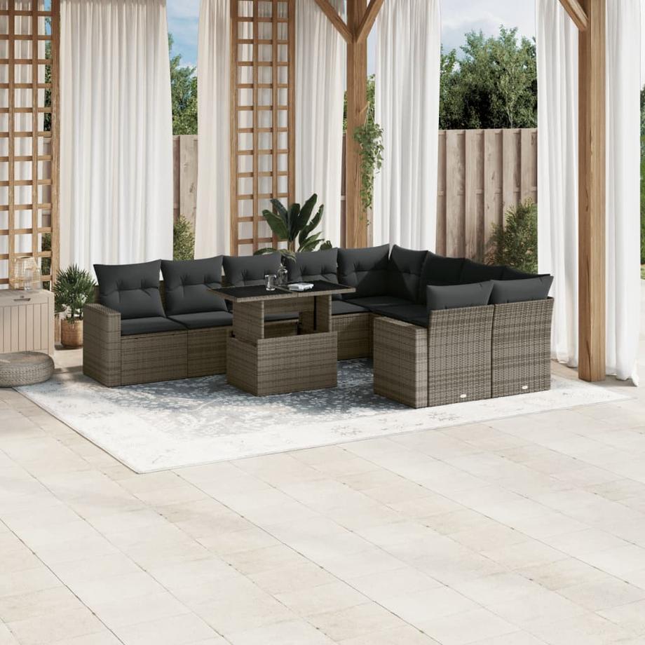 VidaXL Garten sofagarnitur poly-rattan  