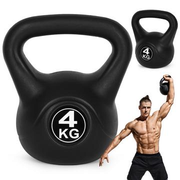 Kettlebell 4 kg pour l'exercice, haltère, balle de poids, charge de fitness, ModernHome