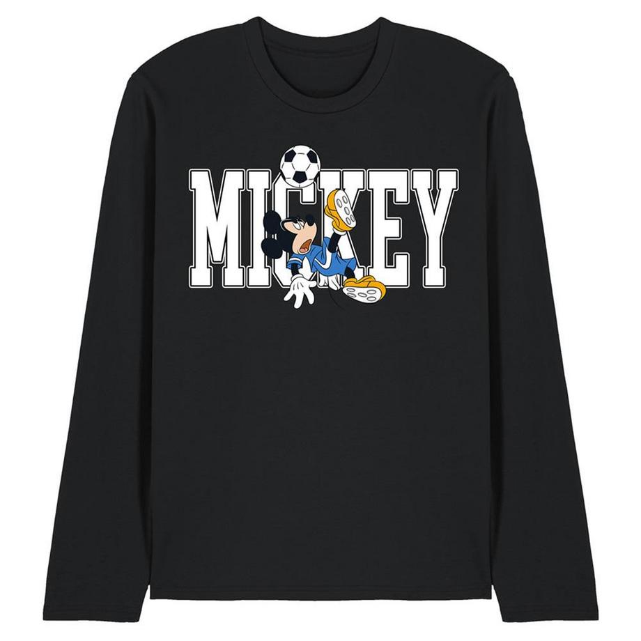 T-ShirtManches Longues Motif Mickey Mouse Motiftyle Ballon De Foot Kick