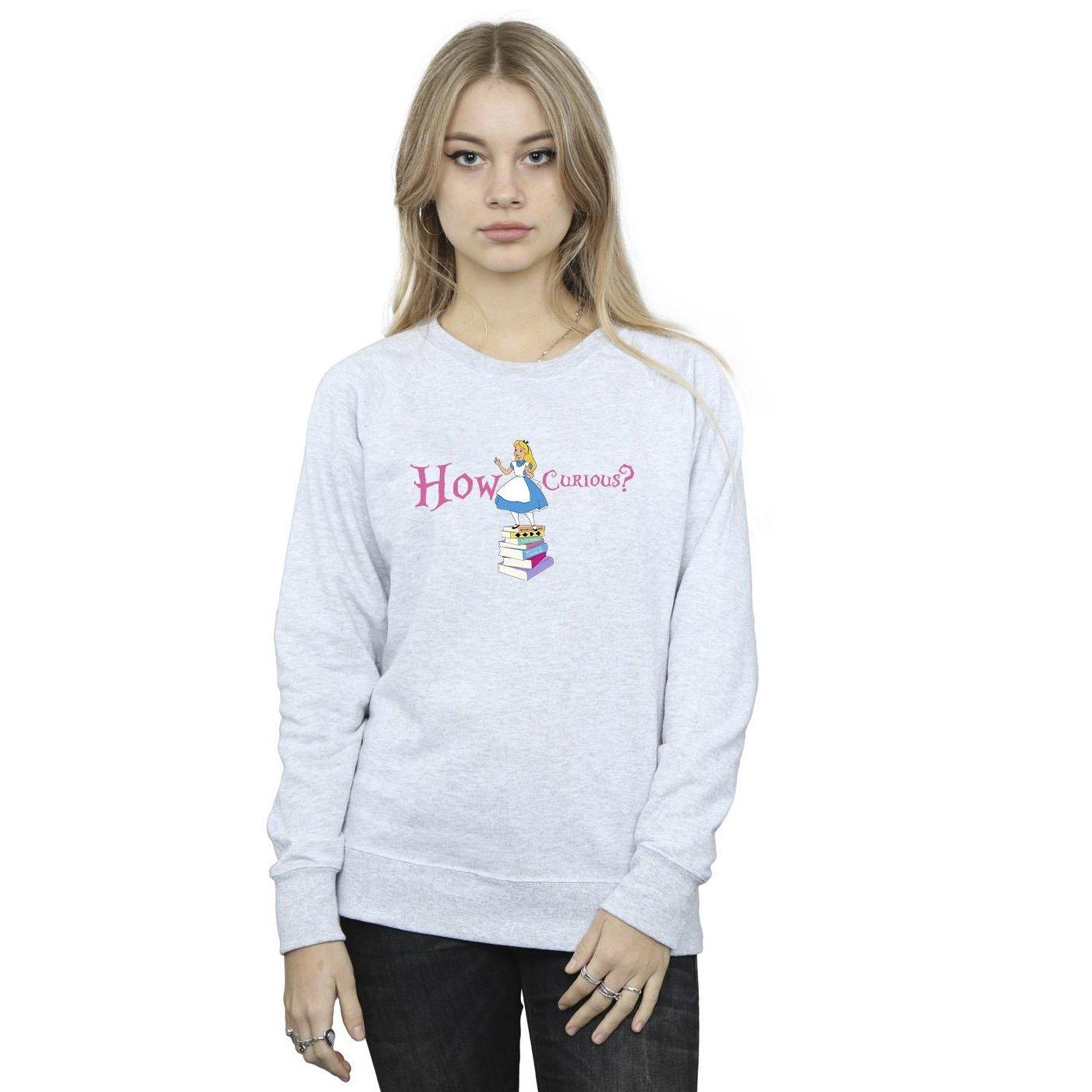 Disney  Alice In Wonderland How Curious Sweatshirt 