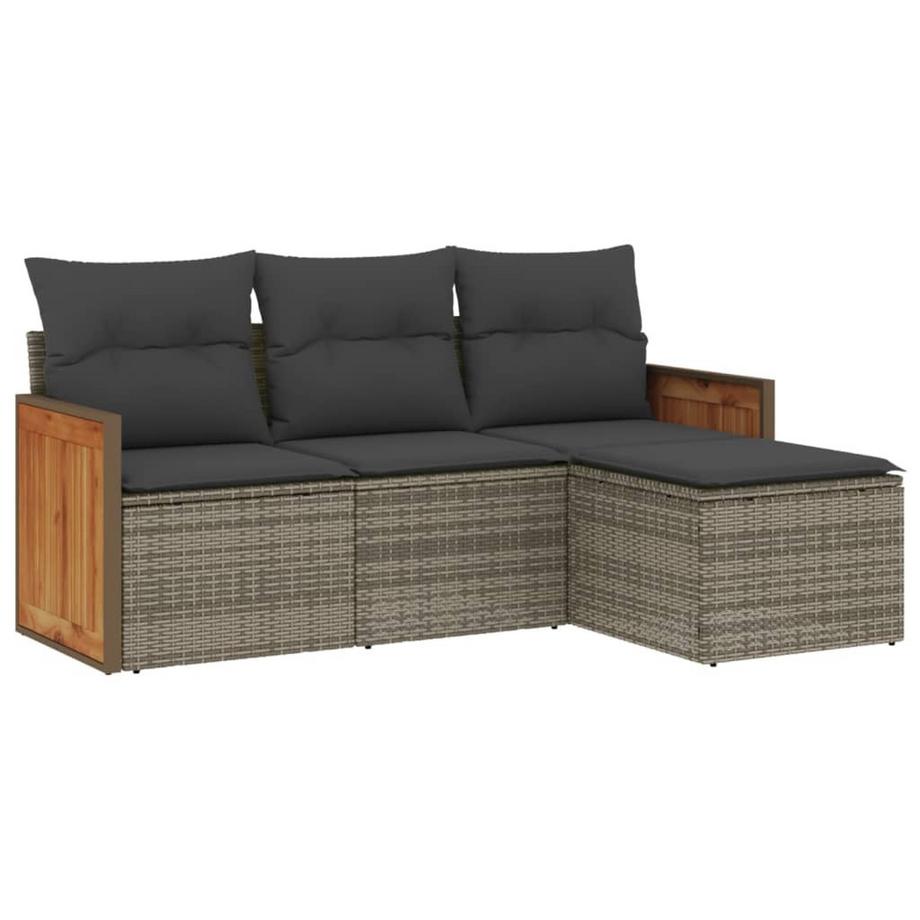 set divano da giardino Polirattan