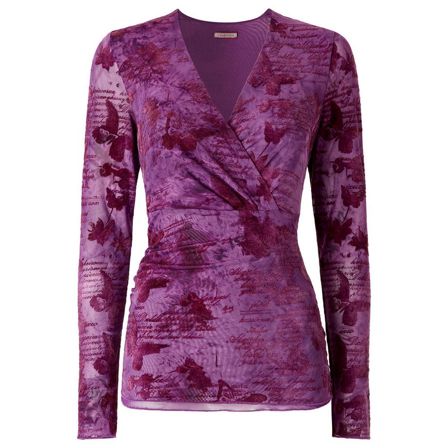 Joe Browns Mesh-Wickel-Henley mit Schmetterlingen  