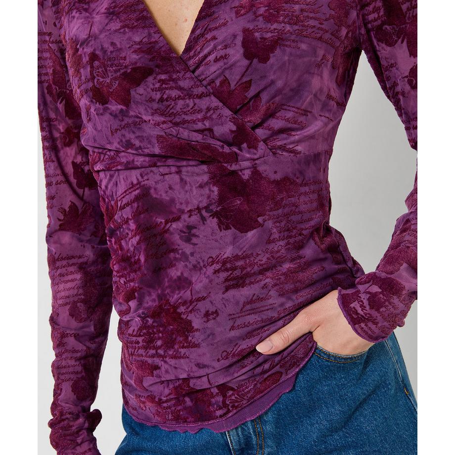 Joe Browns Mesh-Wickel-Henley mit Schmetterlingen  