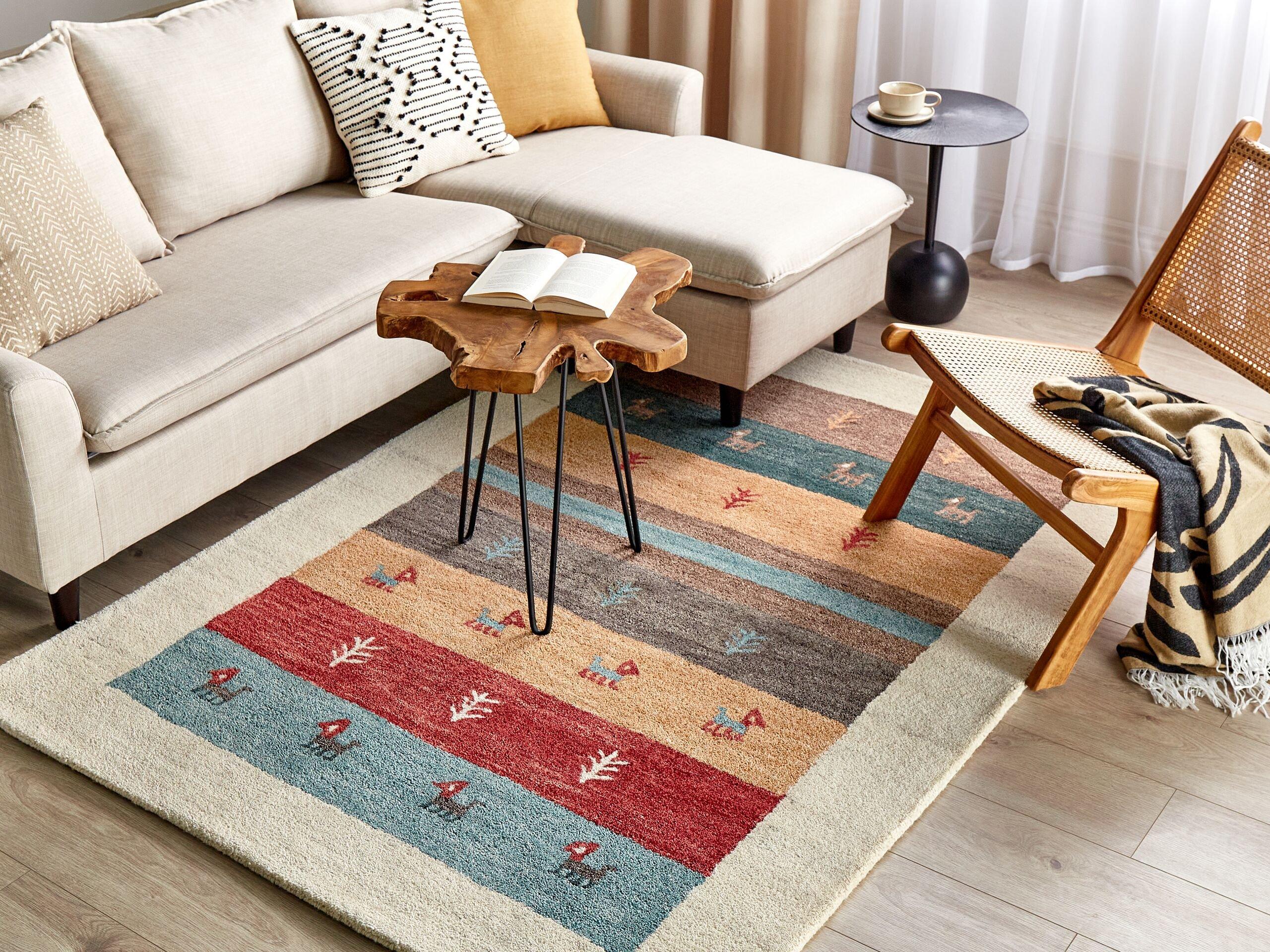 Beliani Tapis en Laine Rustique SARILAR  