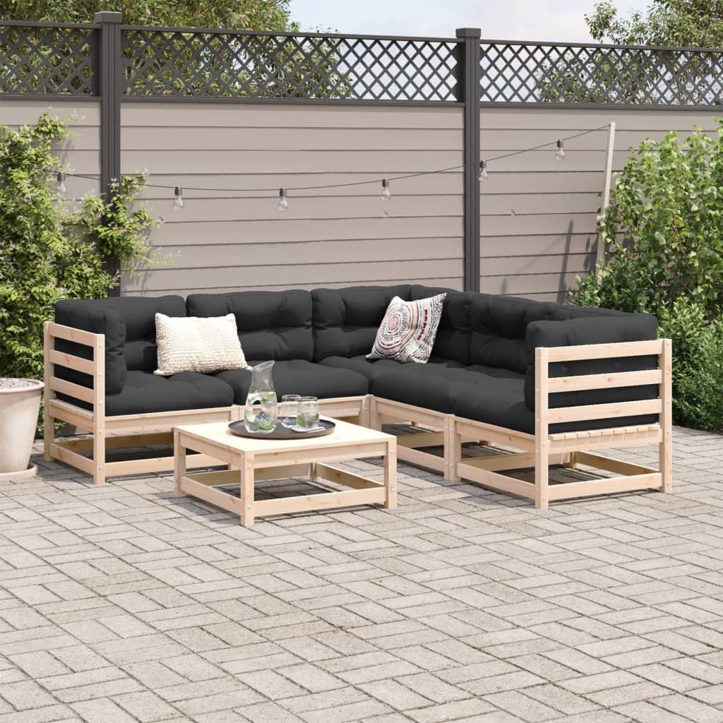 VidaXL set divano da giardino Legno di pino  