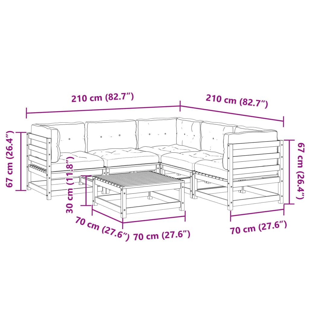 VidaXL Garten sofagarnitur kiefernholz  