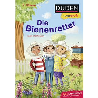 Duden Leseprofi – Die Bienenretter, 2. Klasse Holthausen, Luise; Hardt, Iris (Illustrationen) Copertina rigida 