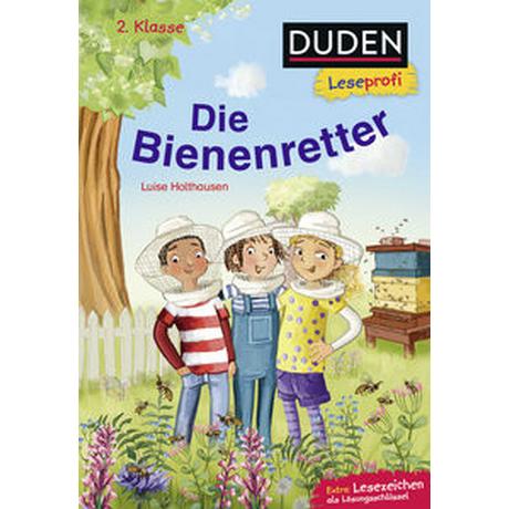 Duden Leseprofi – Die Bienenretter, 2. Klasse Holthausen, Luise; Hardt, Iris (Illustrationen) Copertina rigida 