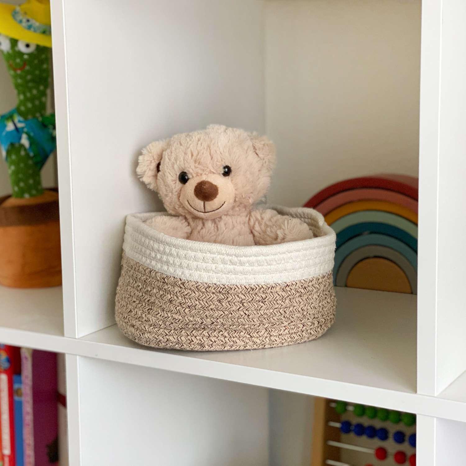 Intirilife Set de 3 paniers de rangement en coton  