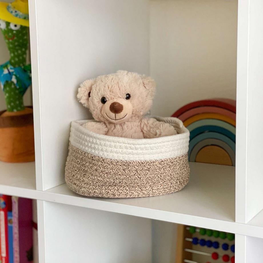 Intirilife Set de 3 paniers de rangement en coton  