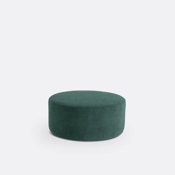 Pouf velours côtelé