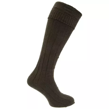 Universal Textiles Schottische Hochlandkleidung Wolle Kilt Hose Socken (1 Paar)  Khaki