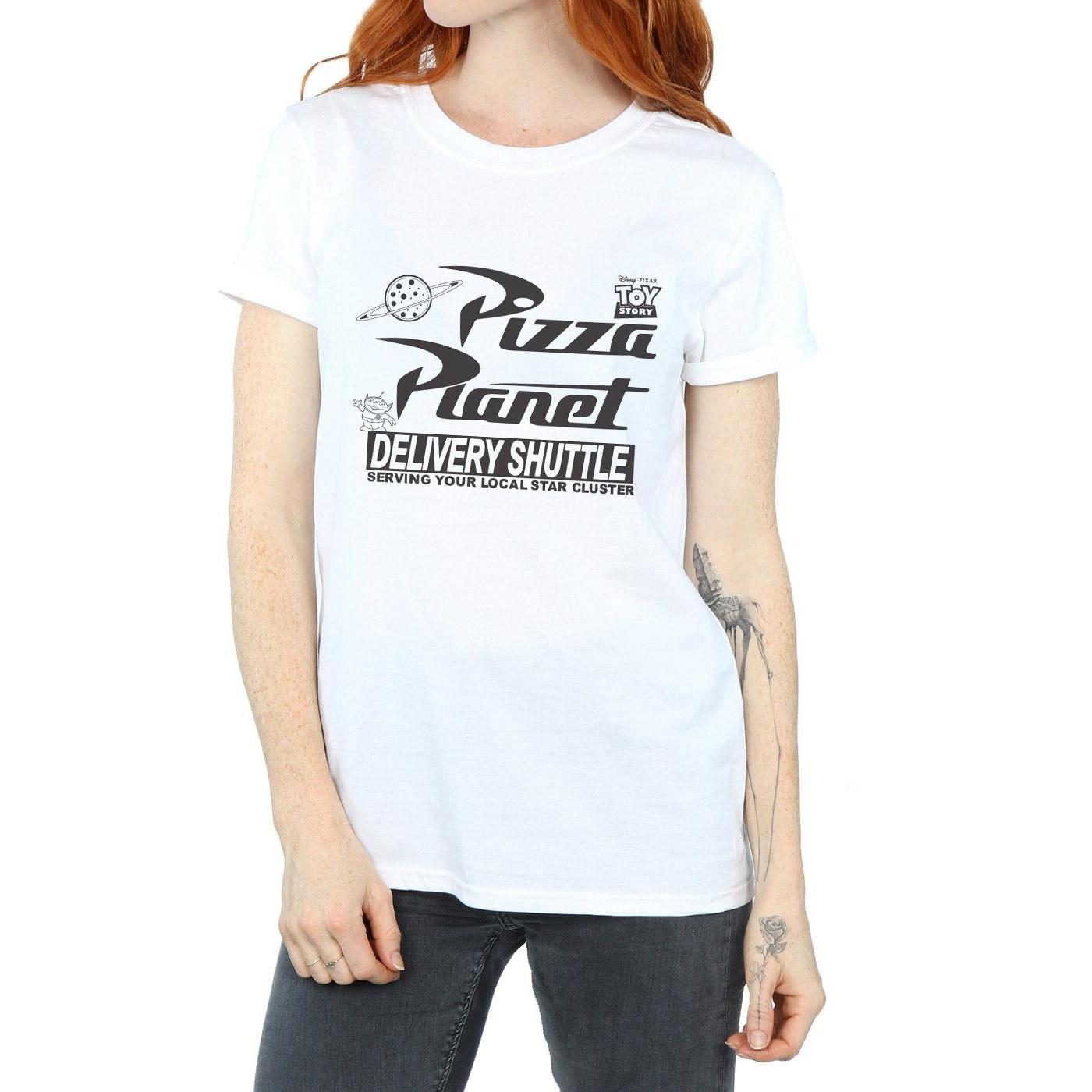 Toy Story Toy Story Pizza Planet Delivery Shuttle Logo T-Shirt  