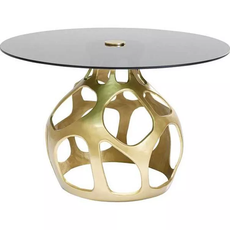 KARE Design Tisch Volcano gold rund 120 online kaufen MANOR